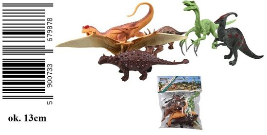 Dinozauru figūru komplekts 13 cm